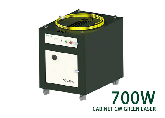 Green Single Mode CW Fiber Laser 700W Continuous Cabinet Type